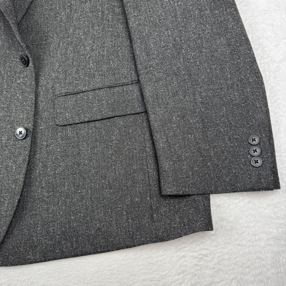 Oak Hill Blazer Men 2XL 50/52R Gray 2-Button Heathered Sport Coat XXL Jacket DXL - Picture 2 of 16